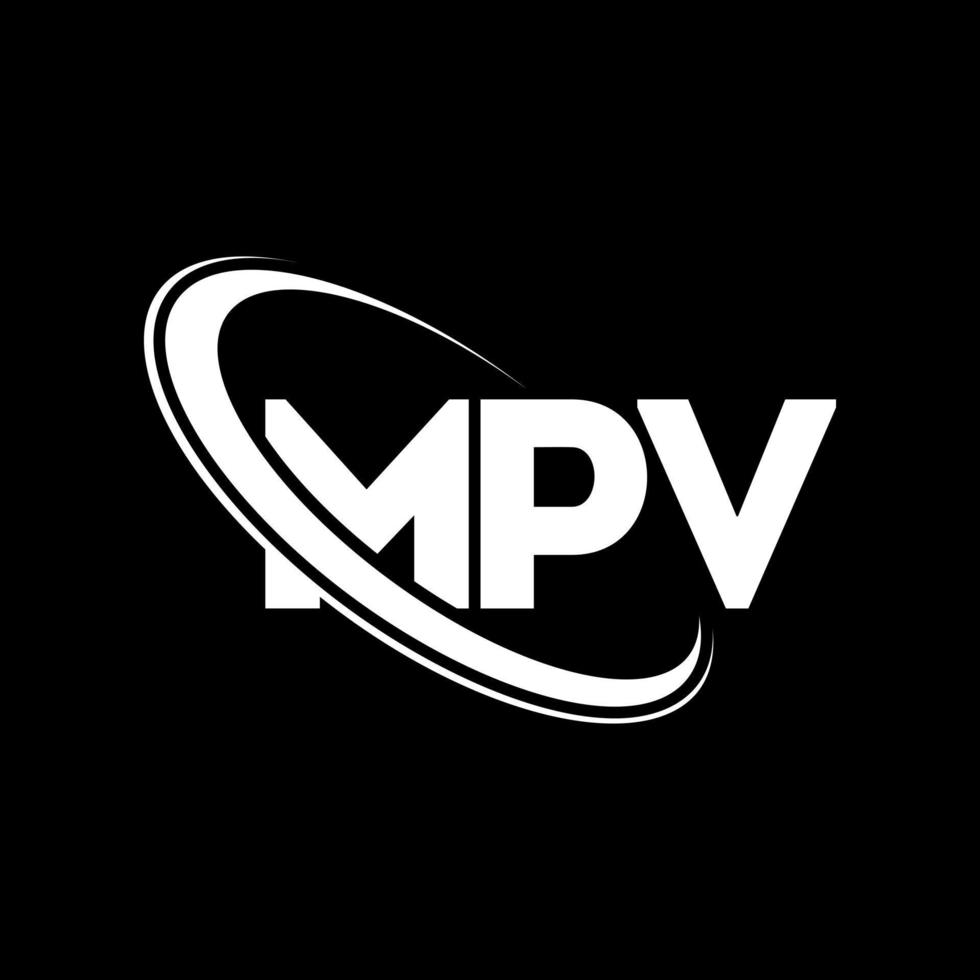 MPV logo. MPV letter. MPV letter logo design. Initials MPV logo linked with circle and uppercase monogram logo. MPV typography for technology, business and real estate brand. vector