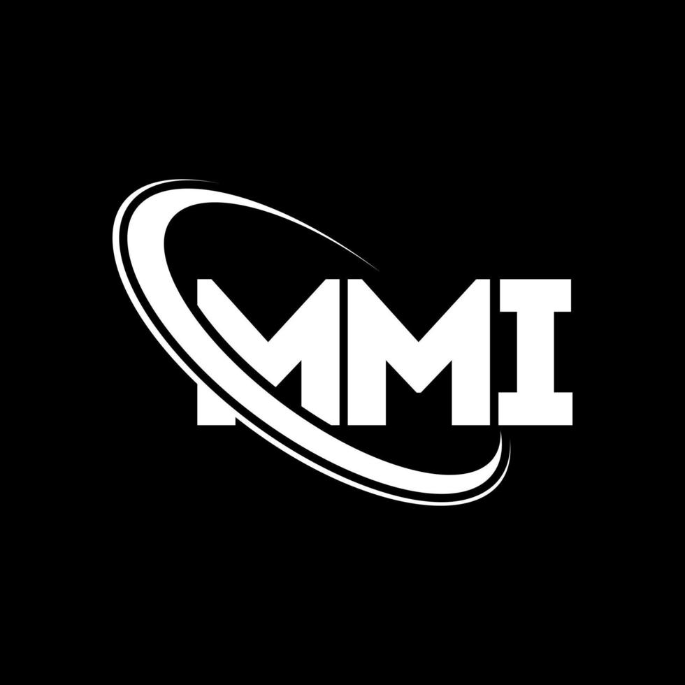 logotipo de mmi. letra mmi. diseño del logotipo de la letra mmi. logotipo de iniciales mmi vinculado con círculo y logotipo de monograma en mayúsculas. tipografía mmi para tecnología, negocios y marca inmobiliaria. vector