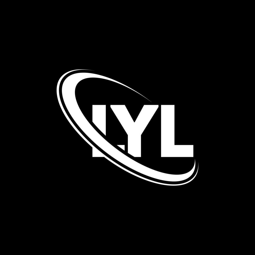 LYL logo. LYL letter. LYL letter logo design. Initials LYL logo linked with circle and uppercase monogram logo. LYL typography for technology, business and real estate brand. vector