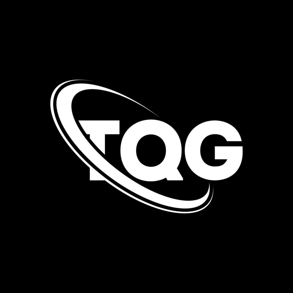 logotipo de tgg. letra tgg. diseño del logotipo de la letra tqg. logotipo de iniciales tqg vinculado con círculo y logotipo de monograma en mayúsculas. tipografía tqg para tecnología, negocios y marca inmobiliaria. vector