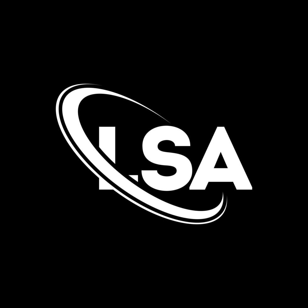 logotipo de lsa. carta de lsa. diseño del logotipo de la letra lsa
