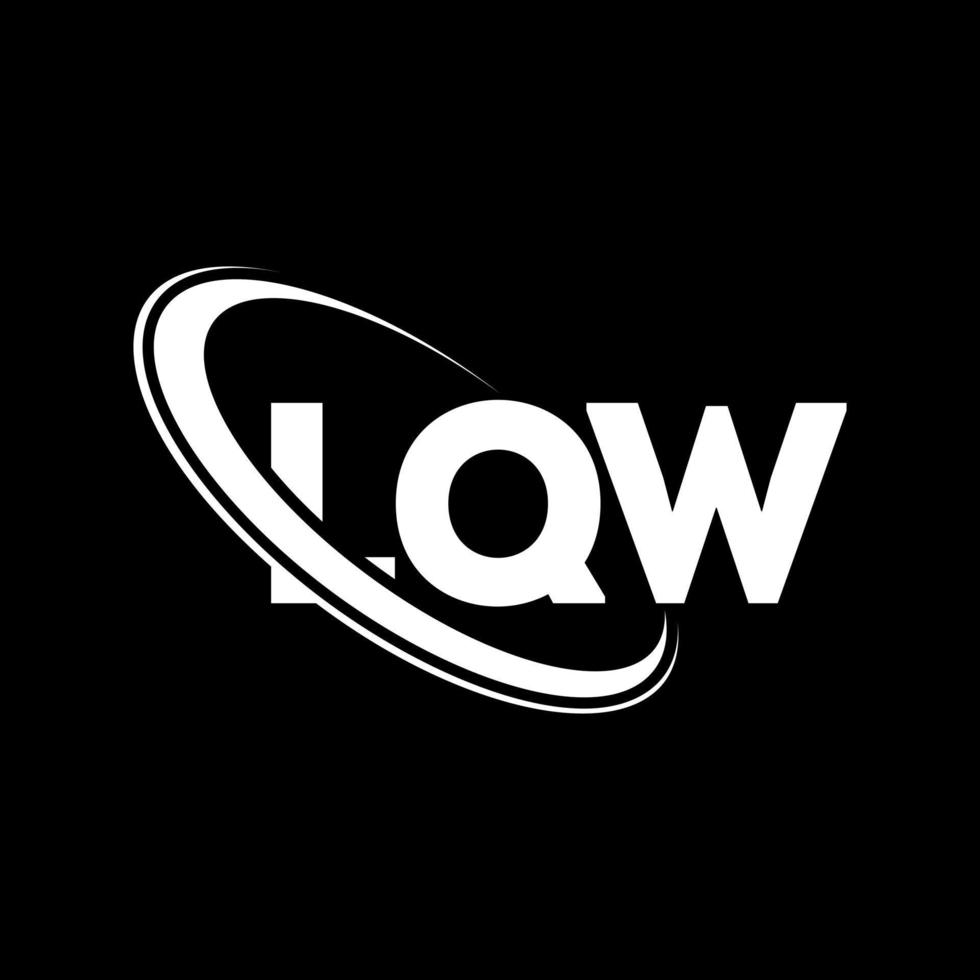 logotipo de lqw. letra lqw. diseño del logotipo de la letra lqw. logotipo de iniciales lqw vinculado con círculo y logotipo de monograma en mayúsculas. tipografía lqw para tecnología, negocios y marca inmobiliaria. vector