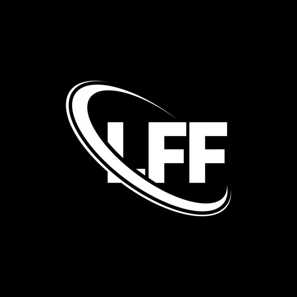 logotipo de LFF. letra lff. diseño del logotipo de la letra lff. logotipo de iniciales lff vinculado con círculo y logotipo de monograma en mayúsculas. Tipografía lff para tecnología, negocios y marca inmobiliaria. vector