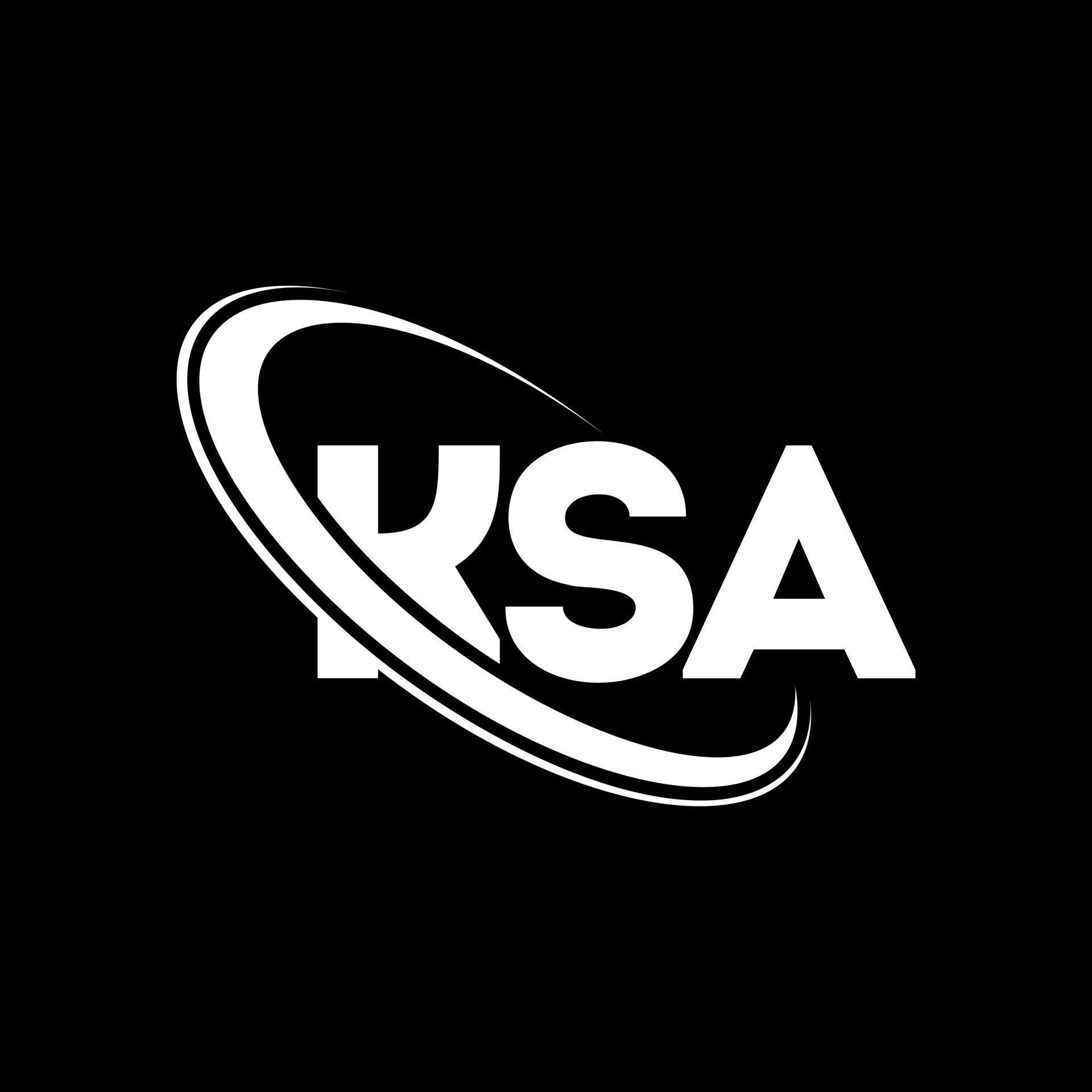 KSA logo. KSA letter. KSA letter logo design. Initials KSA logo linked