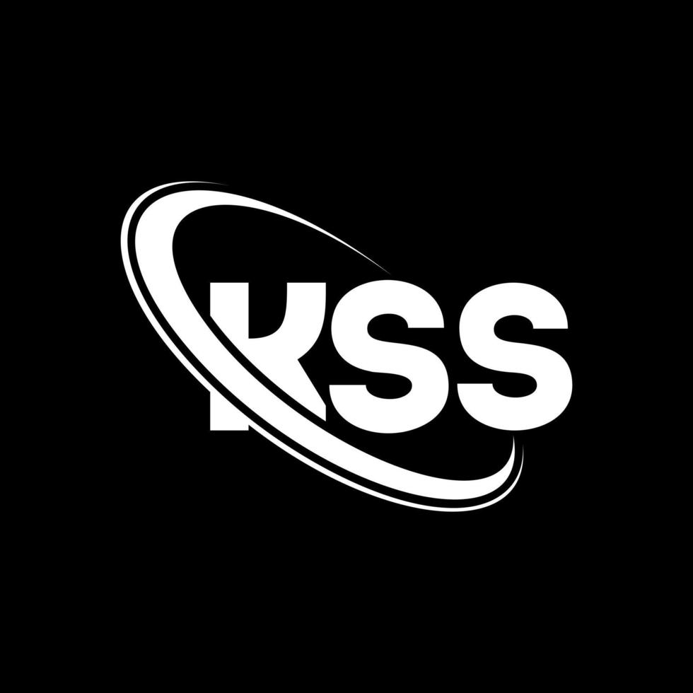 logotipo de ks. letra kss. diseño del logotipo de la letra kss. logotipo de iniciales kss vinculado con círculo y logotipo de monograma en mayúsculas. tipografía kss para tecnología, negocios y marca inmobiliaria. vector