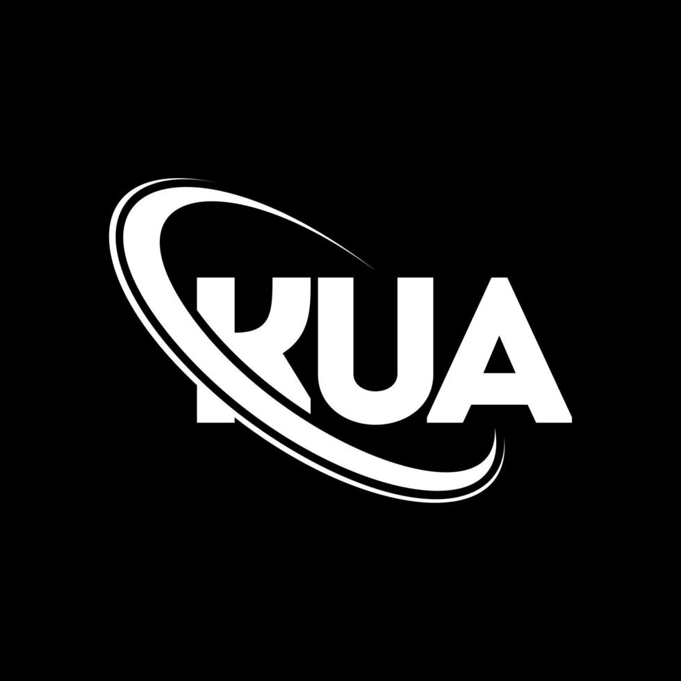 KUA logo. KUA letter. KUA letter logo design. Initials KUA logo linked with circle and uppercase monogram logo. KUA typography for technology, business and real estate brand. vector