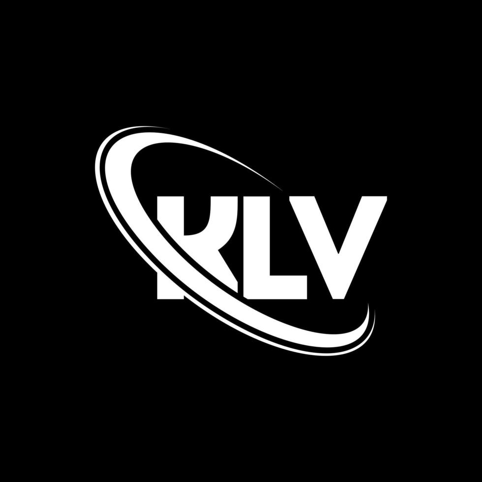 logotipo de klv. letra klv. diseño del logotipo de la letra klv. Logotipo de iniciales klv vinculado con círculo y logotipo de monograma en mayúsculas. tipografía klv para tecnología, negocios y marca inmobiliaria. vector