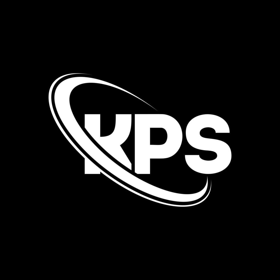 logotipo de kps. letra kps diseño del logotipo de la letra kps. logotipo de kps iniciales vinculado con círculo y logotipo de monograma en mayúsculas. tipografía kps para tecnología, negocios y marca inmobiliaria. vector