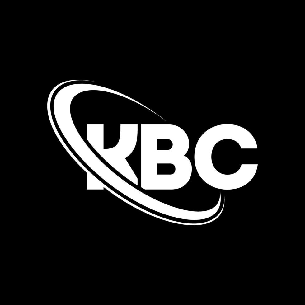 logotipo de kbc. letra kbc. diseño del logotipo de la letra kbc. Logotipo de iniciales kbc vinculado con círculo y logotipo de monograma en mayúsculas. tipografía kbc para tecnología, negocios y marca inmobiliaria. vector