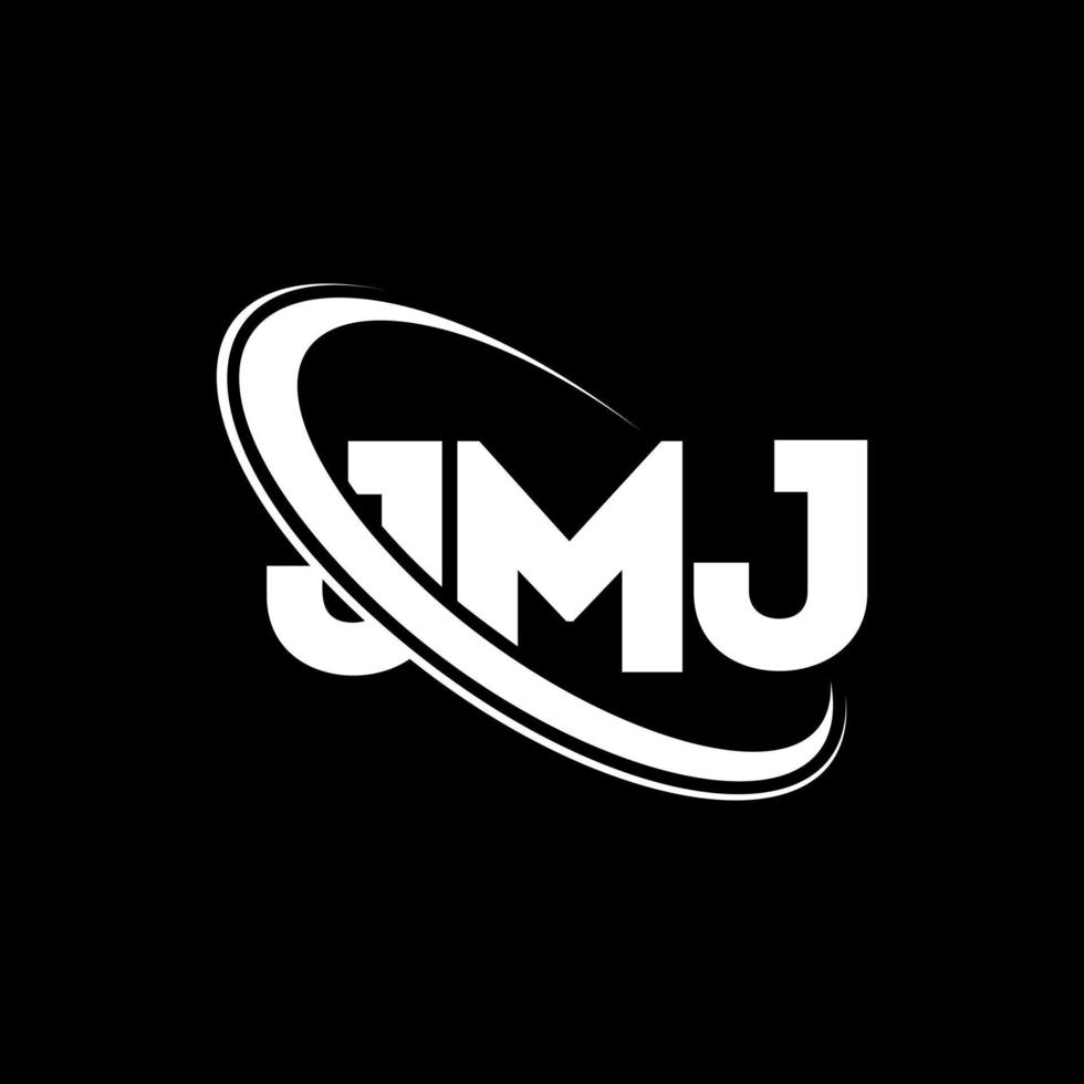 JMJ logo. JMJ letter. JMJ letter logo design. Initials JMJ logo linked with circle and uppercase monogram logo. JMJ typography for technology, business and real estate brand. vector