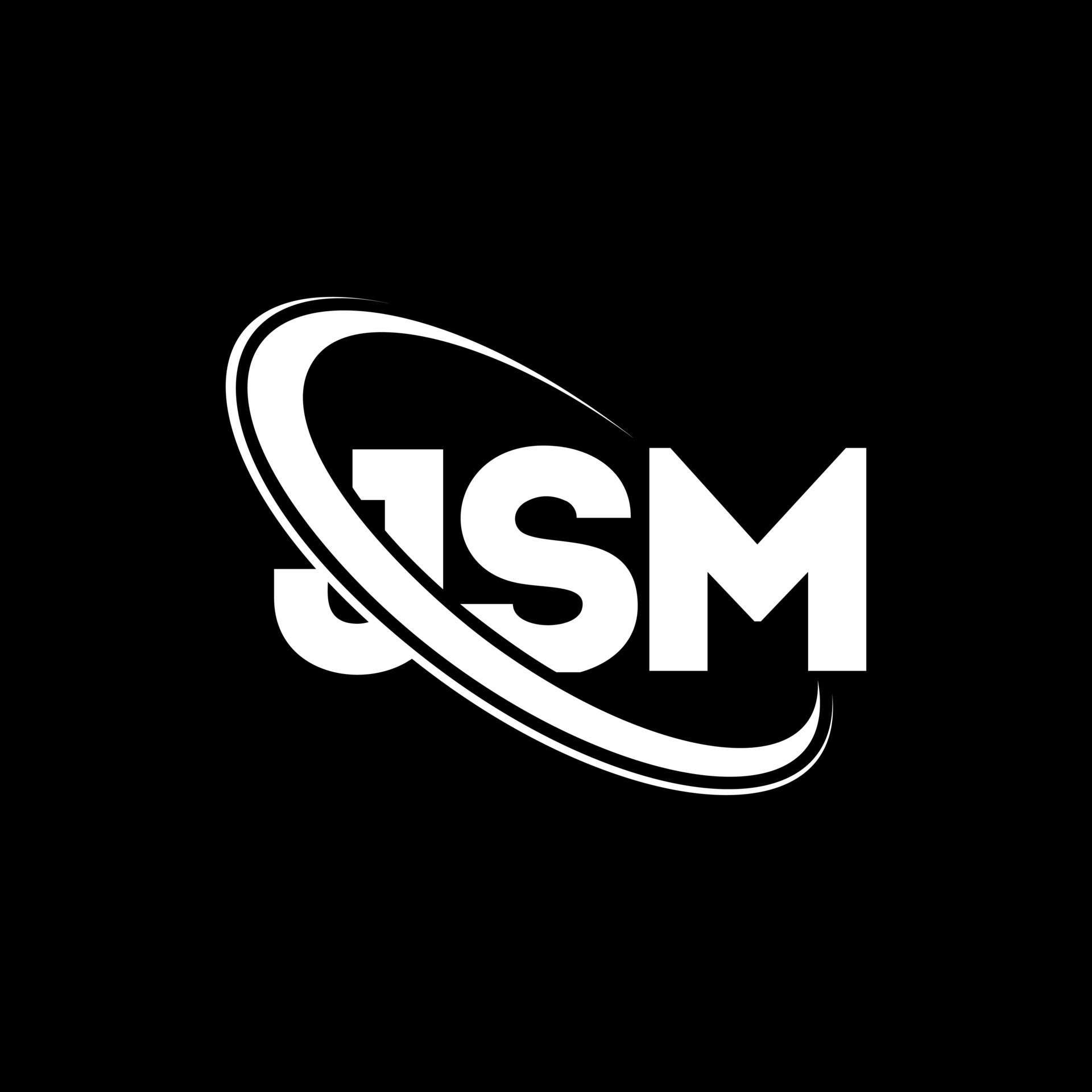 logotipo de jsm. carta jsm. diseño del logotipo de la letra jsm