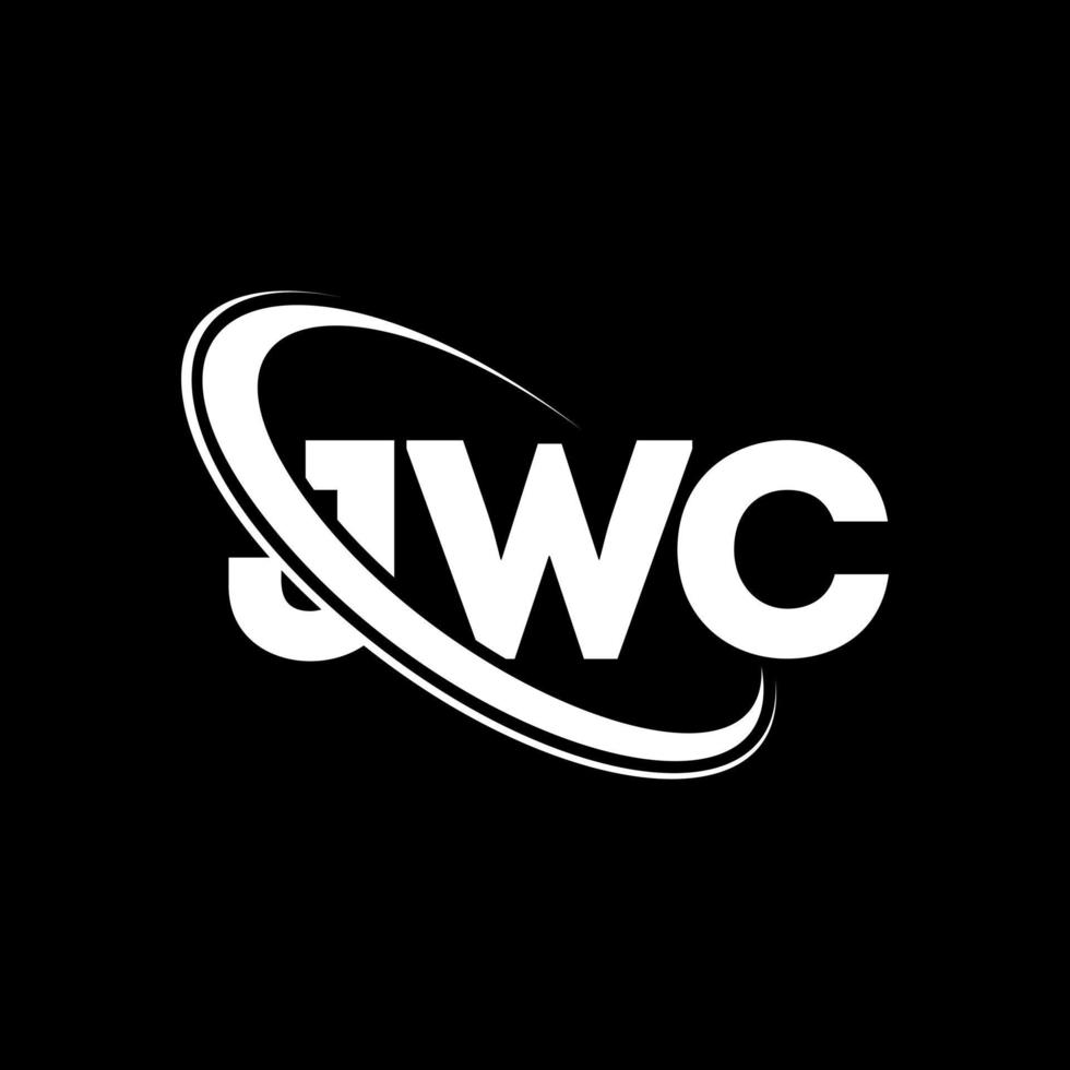 logotipo de jwc. carta jwc. diseño del logotipo de la letra jwc