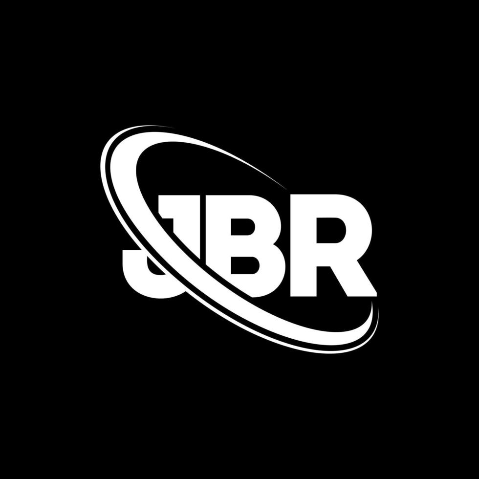 JBR logo. JBR letter. JBR letter logo design. Initials JBR logo linked with circle and uppercase monogram logo. JBR typography for technology, business and real estate brand. vector