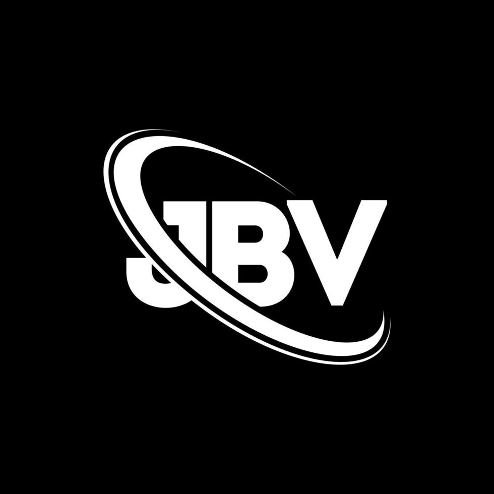 JBV logo. JBV letter. JBV letter logo design. Initials JBV logo linked with circle and uppercase monogram logo. JBV typography for technology, business and real estate brand. vector