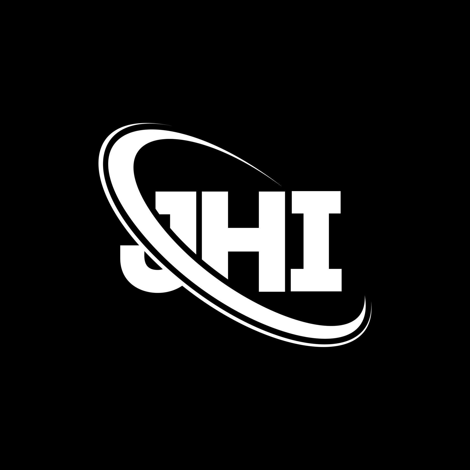 logotipo jhi. jhi carta. diseño del logotipo de la letra jhi. logotipo