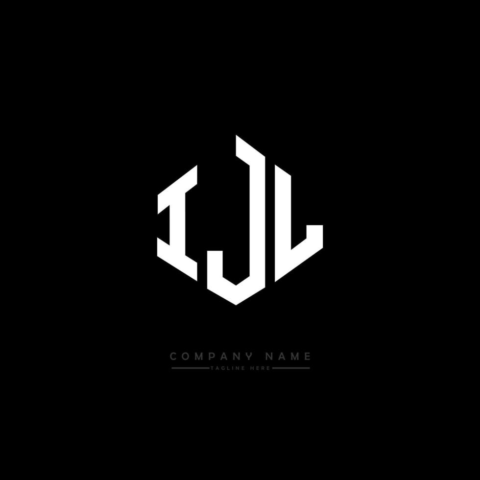 IJL letter logo design with polygon shape. IJL polygon and cube shape logo design. IJL hexagon vector logo template white and black colors. IJL monogram, business and real estate logo.