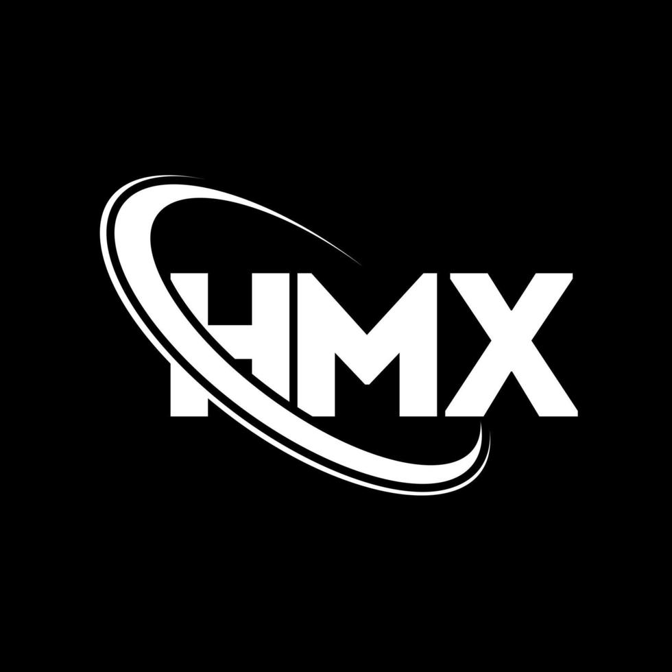 HMX logo. HMX letter. HMX letter logo design. Initials HMX logo linked with circle and uppercase monogram logo. HMX typography for technology, business and real estate brand. vector
