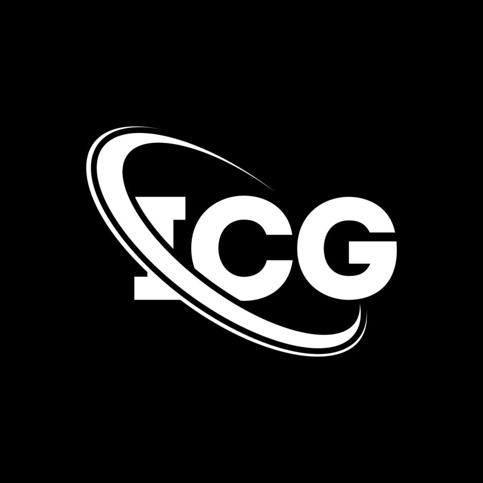logotipo de icg carta icg. diseño del logotipo de la letra icg. logotipo de iniciales icg vinculado con círculo y logotipo de monograma en mayúsculas. tipografía icg para tecnología, negocios y marca inmobiliaria. vector