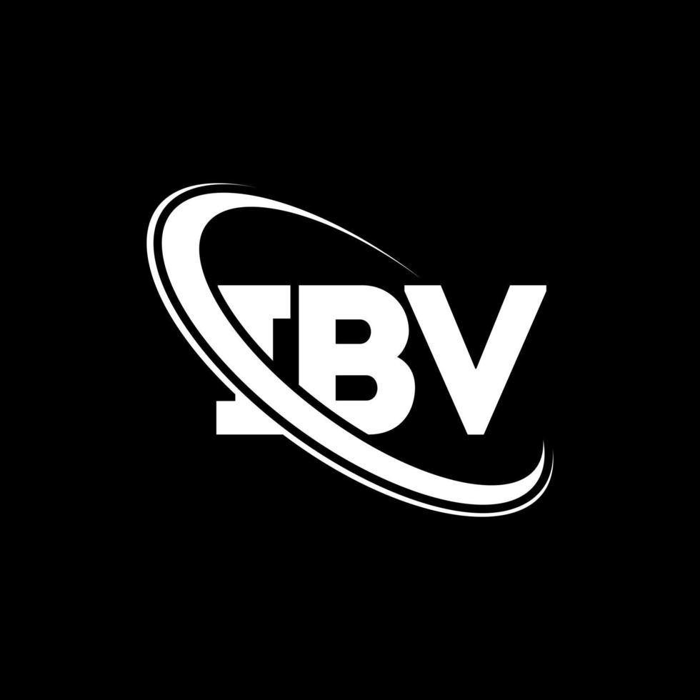 logotipo de ibv. carta ibv. diseño del logotipo de la letra ibv. Logotipo de iniciales ibv vinculado con un círculo y un logotipo de monograma en mayúsculas. Tipografía ibv para tecnología, negocios y marca inmobiliaria. vector