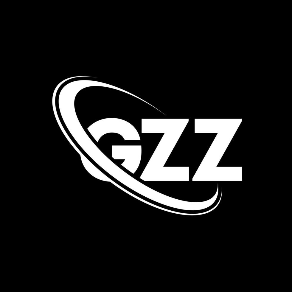 GZZ logo. GZZ letter. GZZ letter logo design. Initials GZZ logo linked with circle and uppercase monogram logo. GZZ typography for technology, business and real estate brand. vector