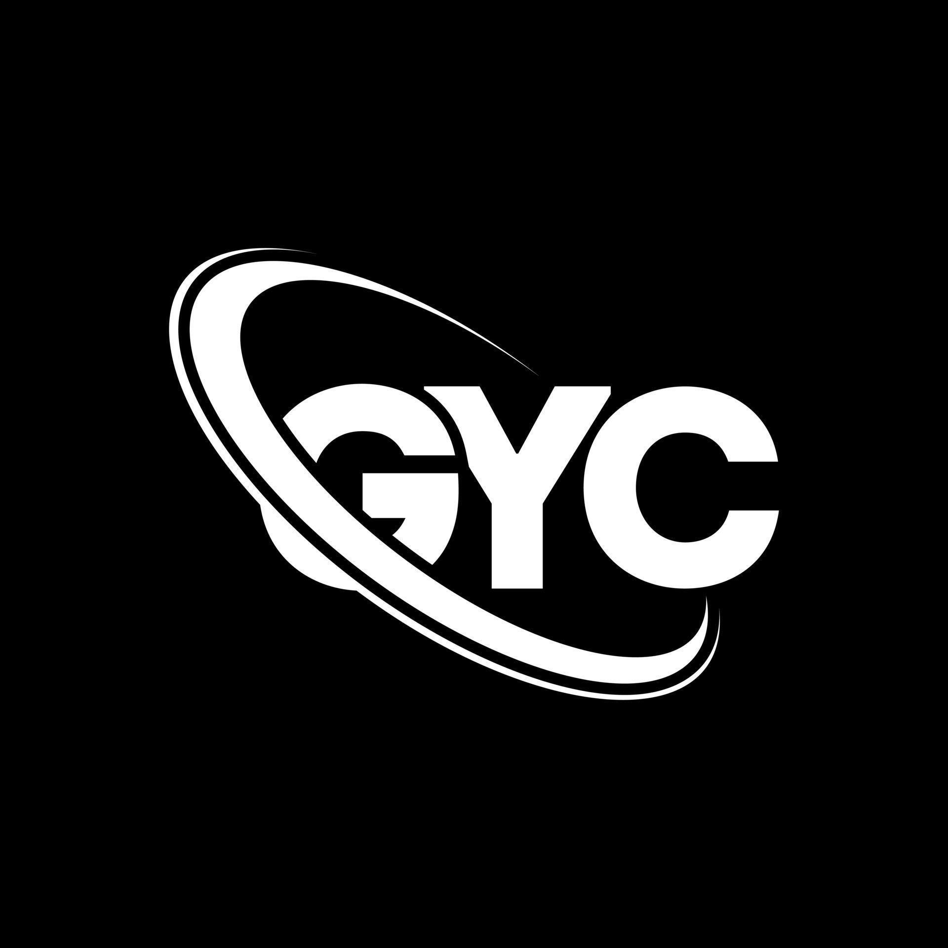 GYC logo. GYC letter. GYC letter logo design. Initials GYC logo linked