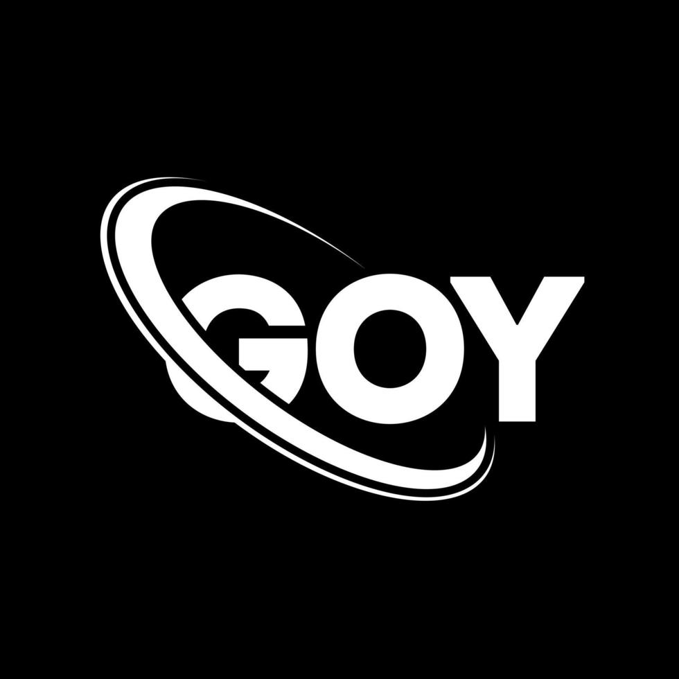 GOY logo. GOY letter. GOY letter logo design. Initials GOY logo linked ...
