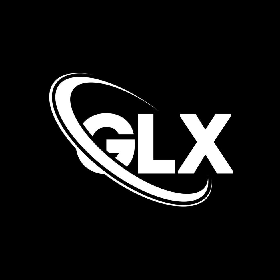 GLX logo. GLX letter. GLX letter logo design. Initials GLX logo linked with circle and uppercase monogram logo. GLX typography for technology, business and real estate brand. vector