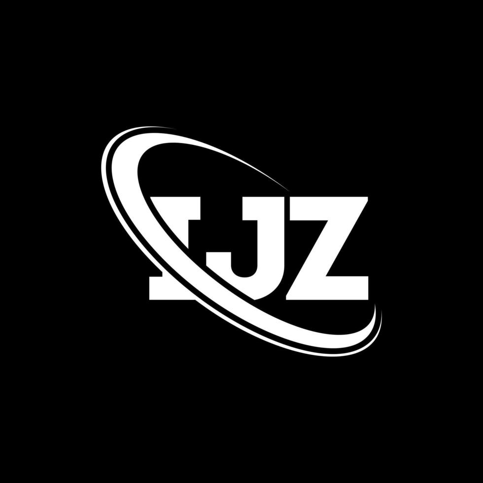 IJZ logo. IJZ letter. IJZ letter logo design. Initials IJZ logo linked with circle and uppercase monogram logo. IJZ typography for technology, business and real estate brand. vector