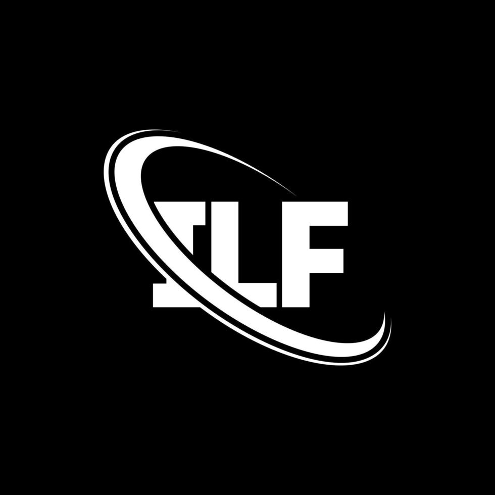 logotipo de iff. si carta. diseño del logotipo de la letra ilf. logotipo de iniciales ilf vinculado con círculo y logotipo de monograma en mayúsculas. tipografía ilf para tecnología, negocios y marca inmobiliaria. vector