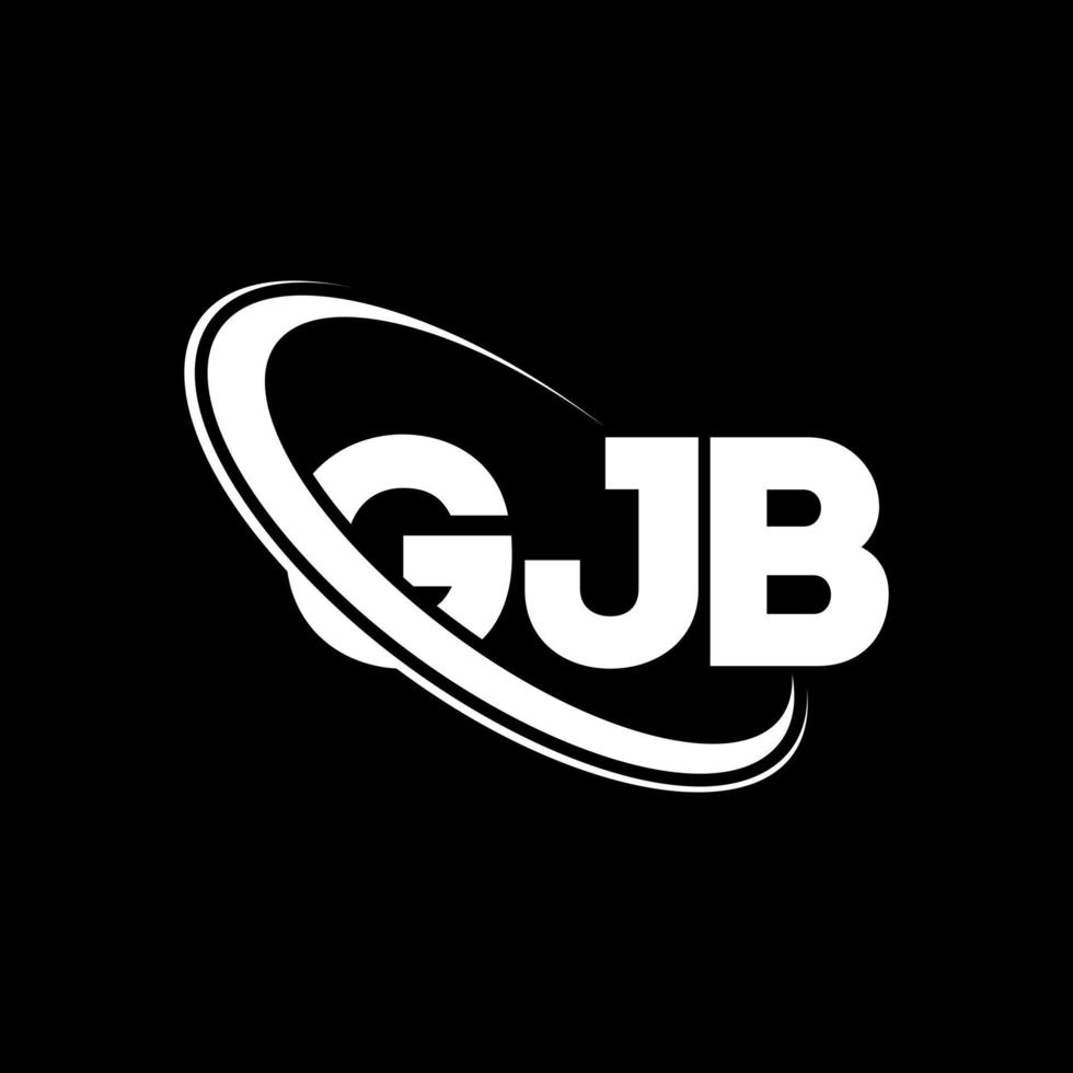 GJB logo. GJB letter. GJB letter logo design. Initials GJB logo linked with circle and uppercase monogram logo. GJB typography for technology, business and real estate brand. vector