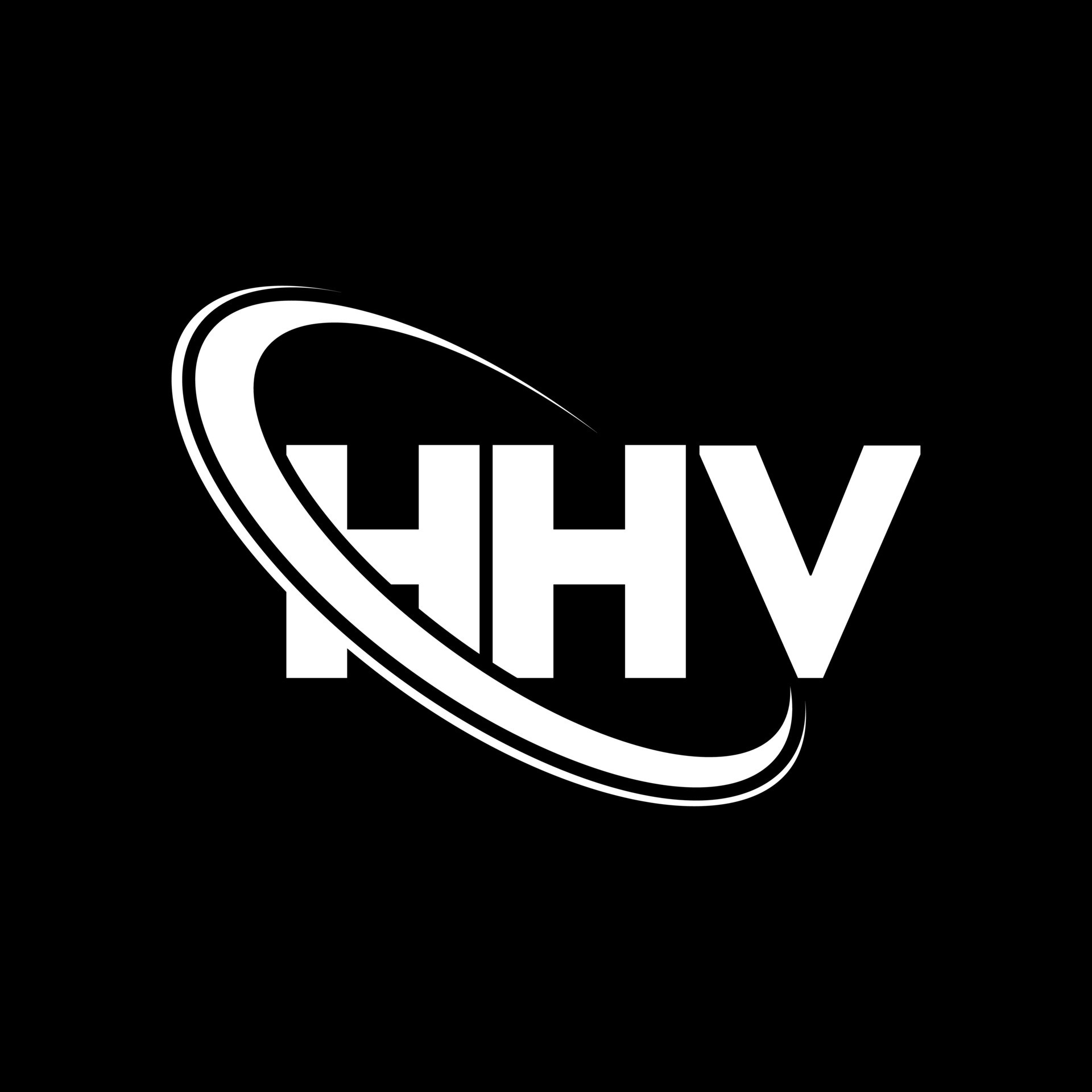 HHV logo. HHV letter. HHV letter logo design. Initials HHV logo linked