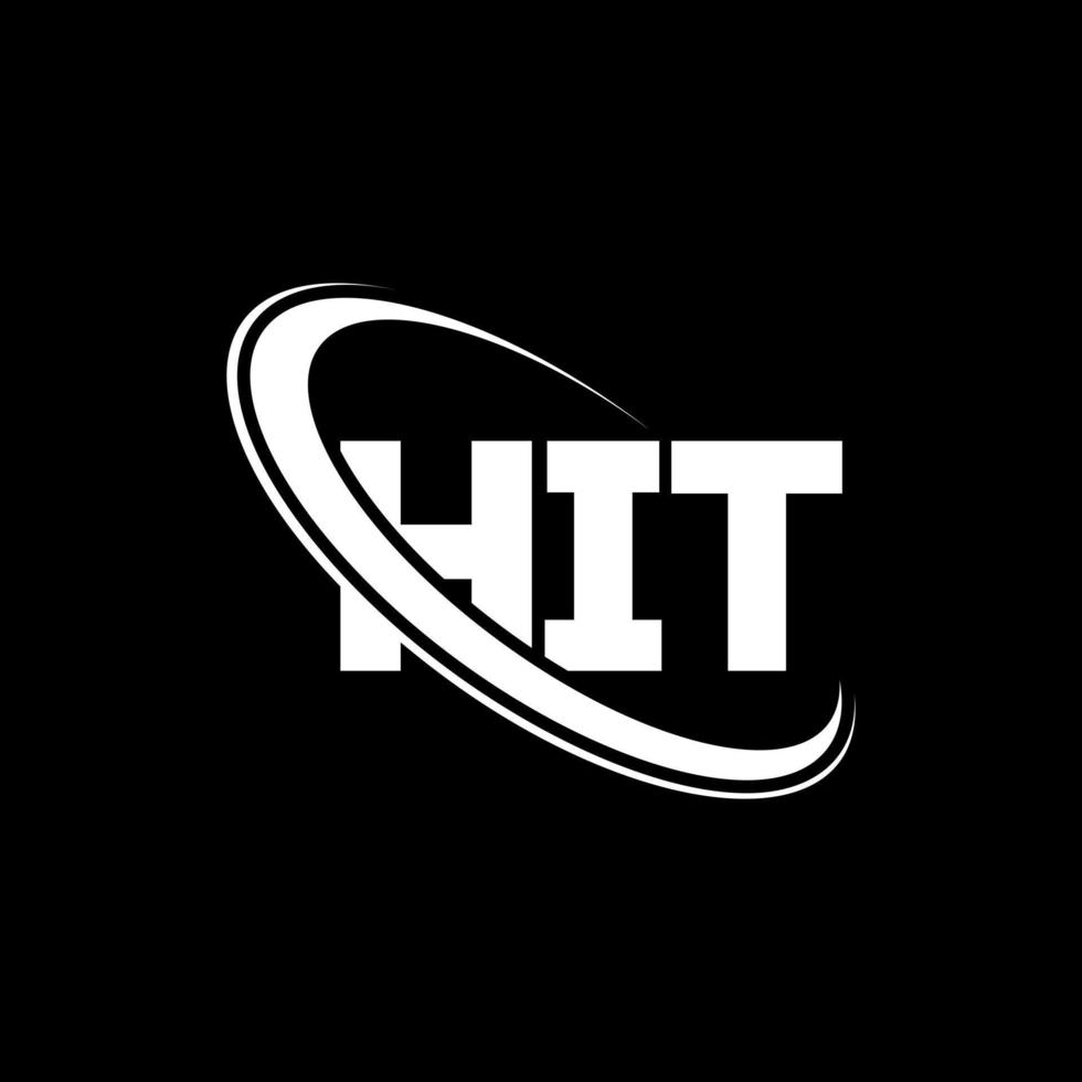 HIT logo. HIT letter. HIT letter logo design. Initials HIT logo linked with circle and uppercase monogram logo. HIT typography for technology, business and real estate brand. vector