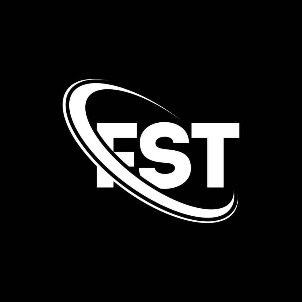 logotipo de primera. primera letra. diseño de logotipo de letra fst. logotipo de iniciales fst vinculado con círculo y logotipo de monograma en mayúsculas. primera tipografía para tecnología, negocios y marca inmobiliaria. vector