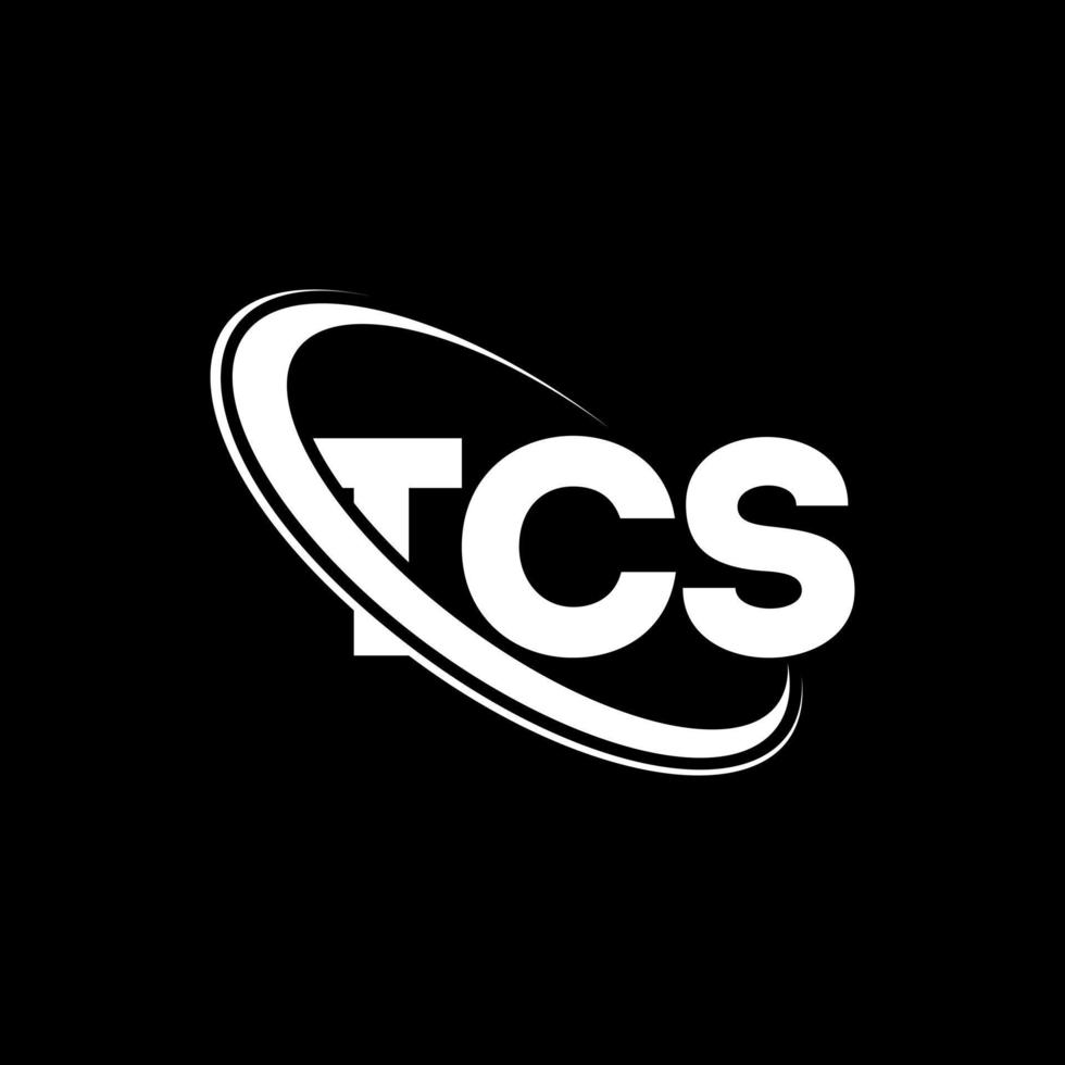 TCS logo. TCS letter. TCS letter logo design. Initials TCS logo linked with circle and uppercase monogram logo. TCS typography for technology, business and real estate brand. vector