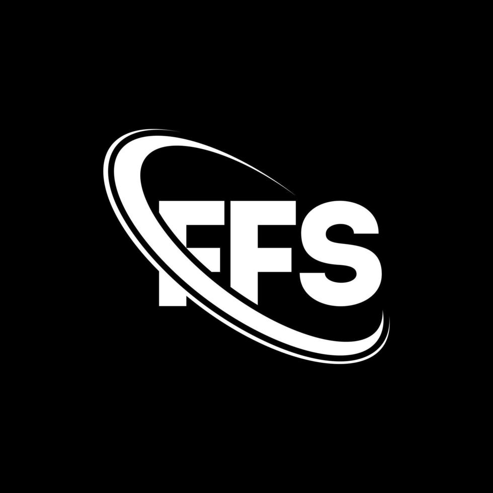 FFS logo. FFS letter. FFS letter logo design. Initials FFS logo linked with circle and uppercase monogram logo. FFS typography for technology, business and real estate brand. vector