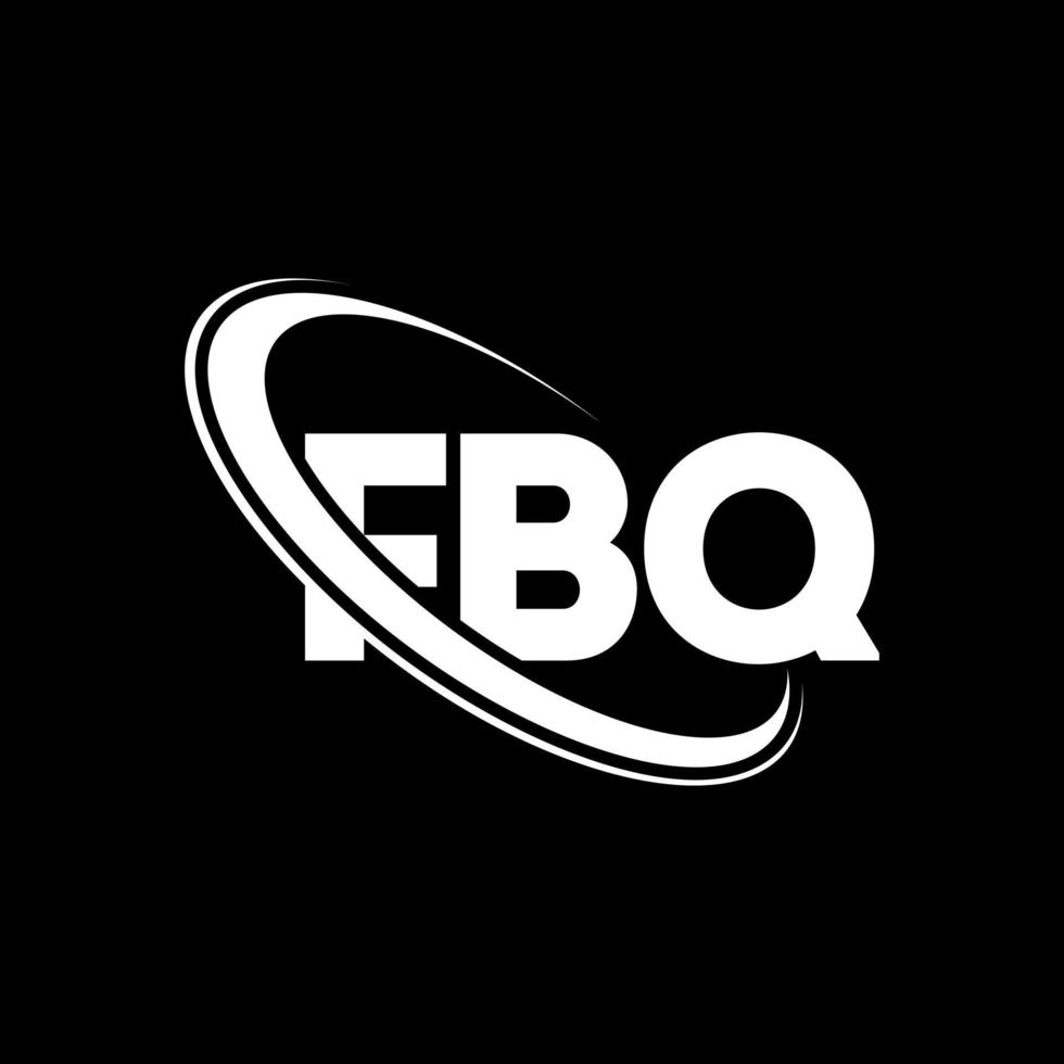 logotipo de fbq. carta fbq. diseño del logotipo de la letra fbq. logotipo de iniciales fbq vinculado con círculo y logotipo de monograma en mayúsculas. tipografía fbq para tecnología, negocios y marca inmobiliaria. vector