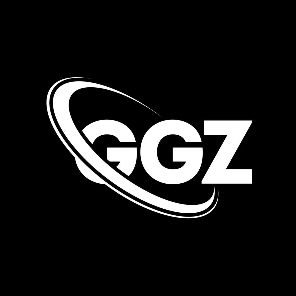 logotipo de ggz. letra ggz. diseño del logotipo de la letra ggz. logotipo de las iniciales ggz vinculado con un círculo y un logotipo de monograma en mayúsculas. tipografía ggz para tecnología, negocios y marca inmobiliaria. vector