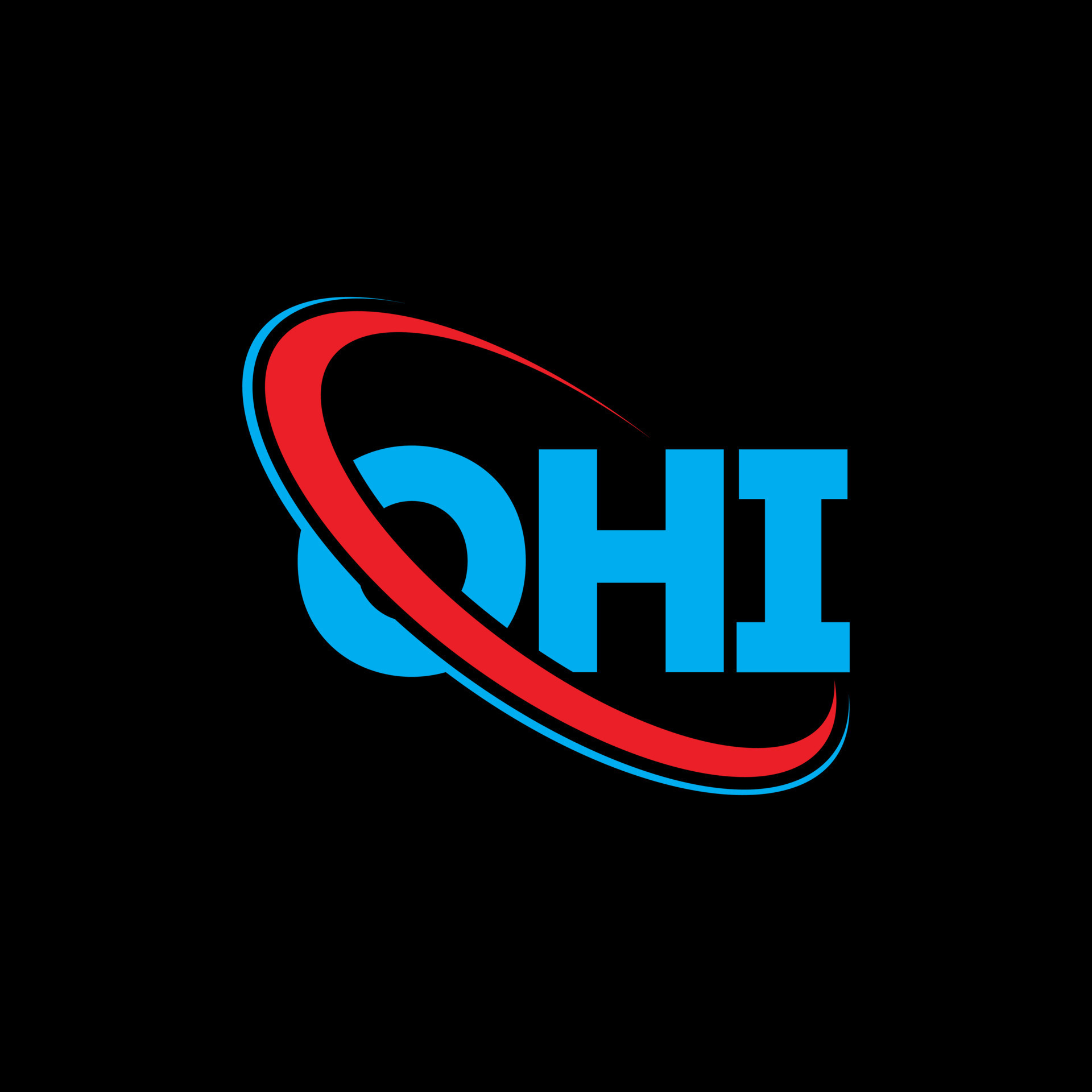 hola logo hola carta. diseño del logotipo de la letra ohi. logotipo de