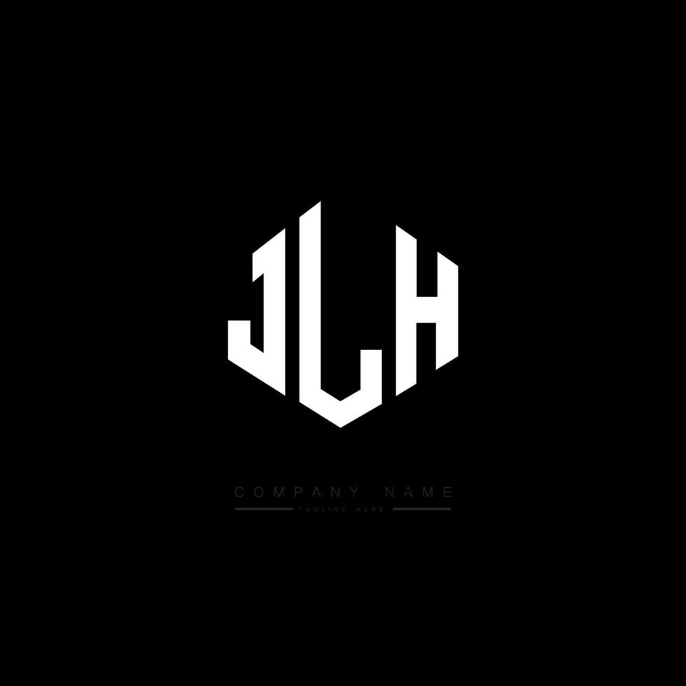 JLH letter logo design with polygon shape. JLH polygon and cube shape ...