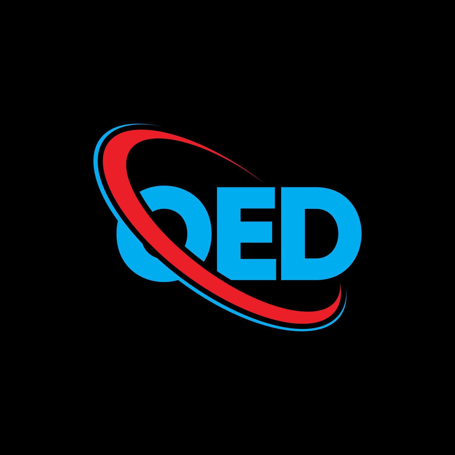 OED logo OED letter OED letter logo design Initials OED logo linked