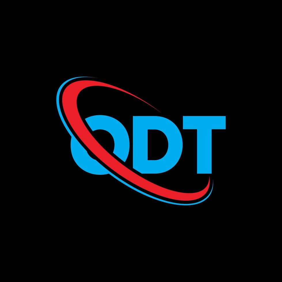 ODT logo. ODT letter. ODT letter logo design. Initials ODT logo linked ...