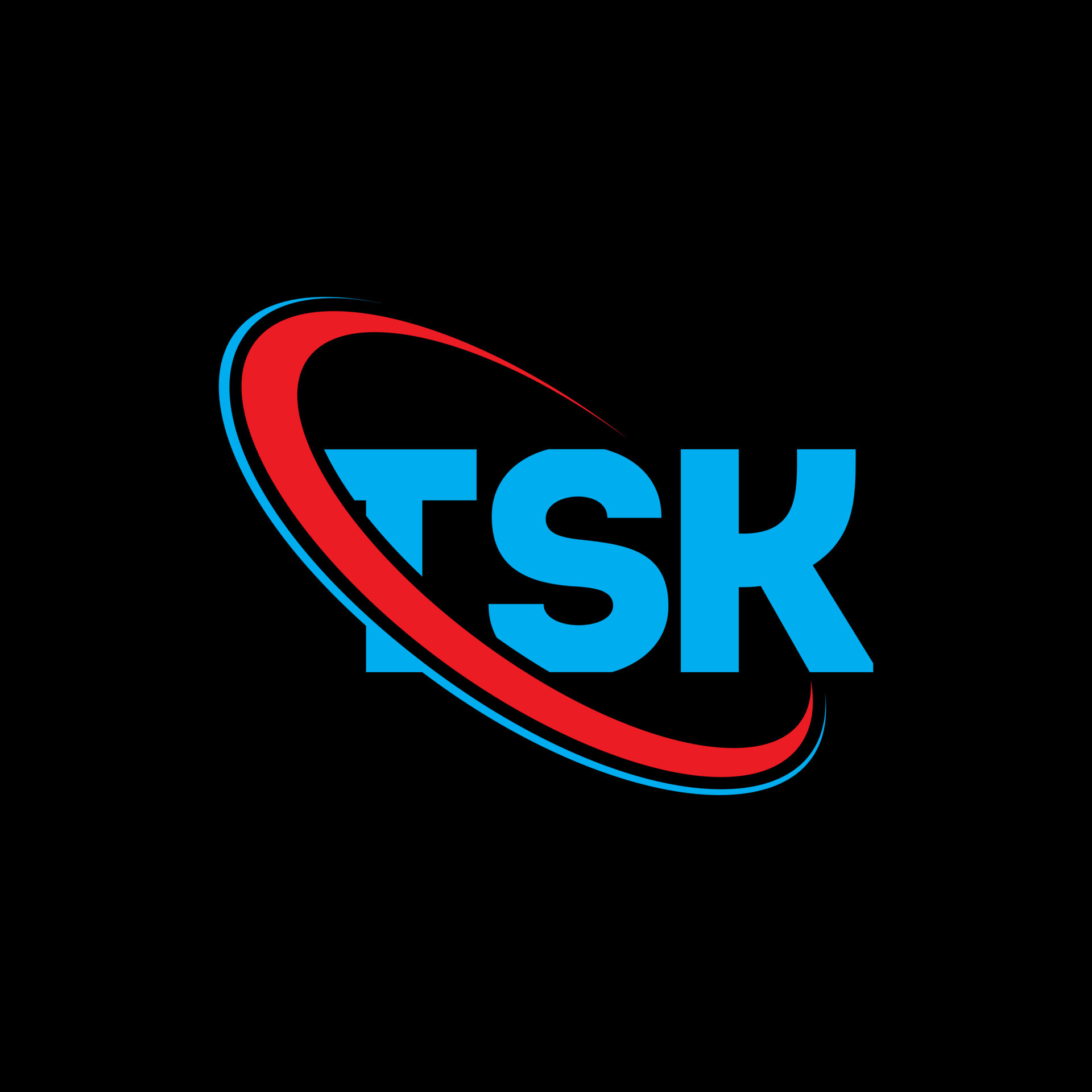 TSK logo TSK letter TSK letter logo design Initials TSK logo linked