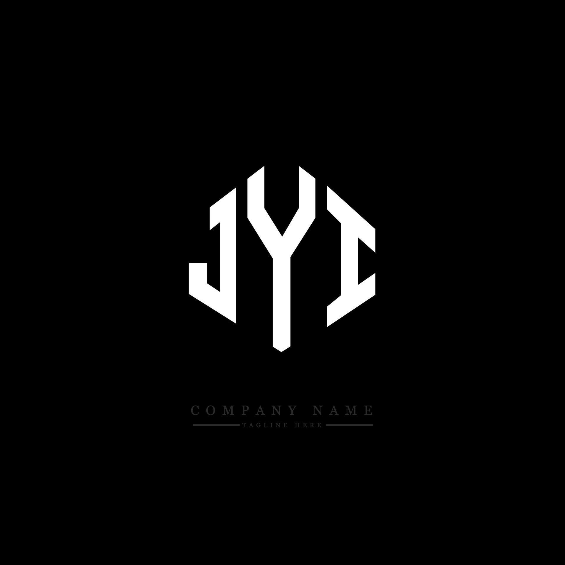 JYI letter logo design with polygon shape. JYI polygon and cube shape ...