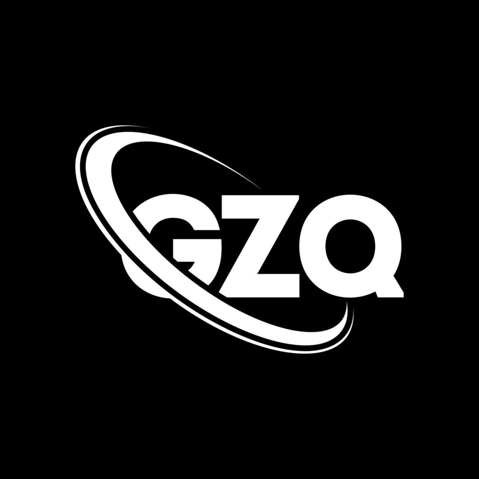 logotipo de gzq. letra gzq. diseño del logotipo de la letra gzq. Logotipo de las iniciales gzq vinculado con un círculo y un logotipo de monograma en mayúsculas. tipografía gzq para tecnología, negocios y marca inmobiliaria. vector