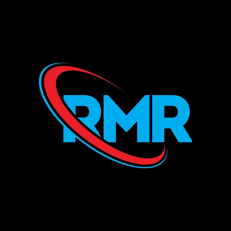 RMR logo. RMR letter. RMR letter logo design. Initials RMR logo linked with circle and uppercase monogram logo. RMR typography for technology, business and real estate brand. vector
