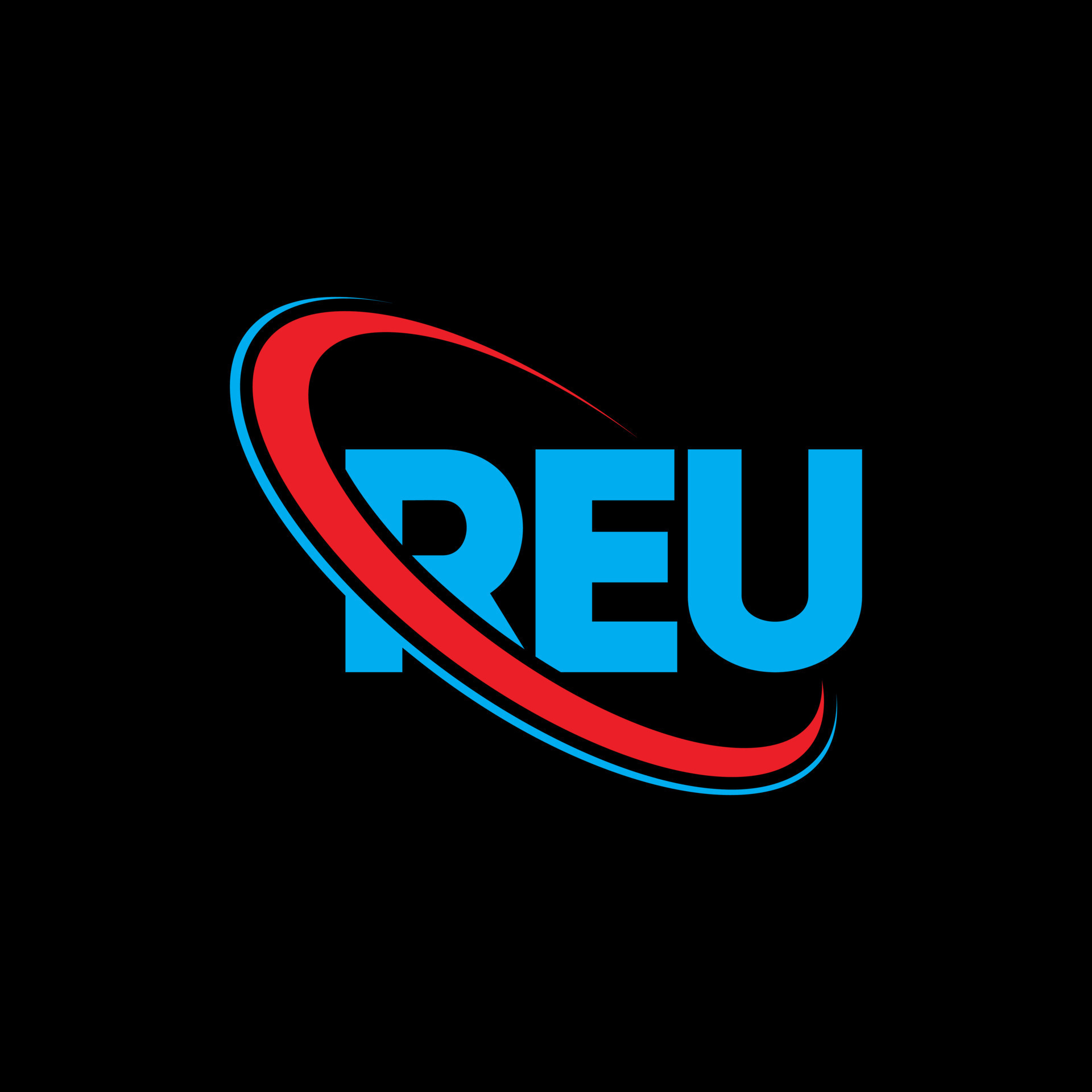 logotipo de reu. carta reu. diseño del logotipo de la letra reu