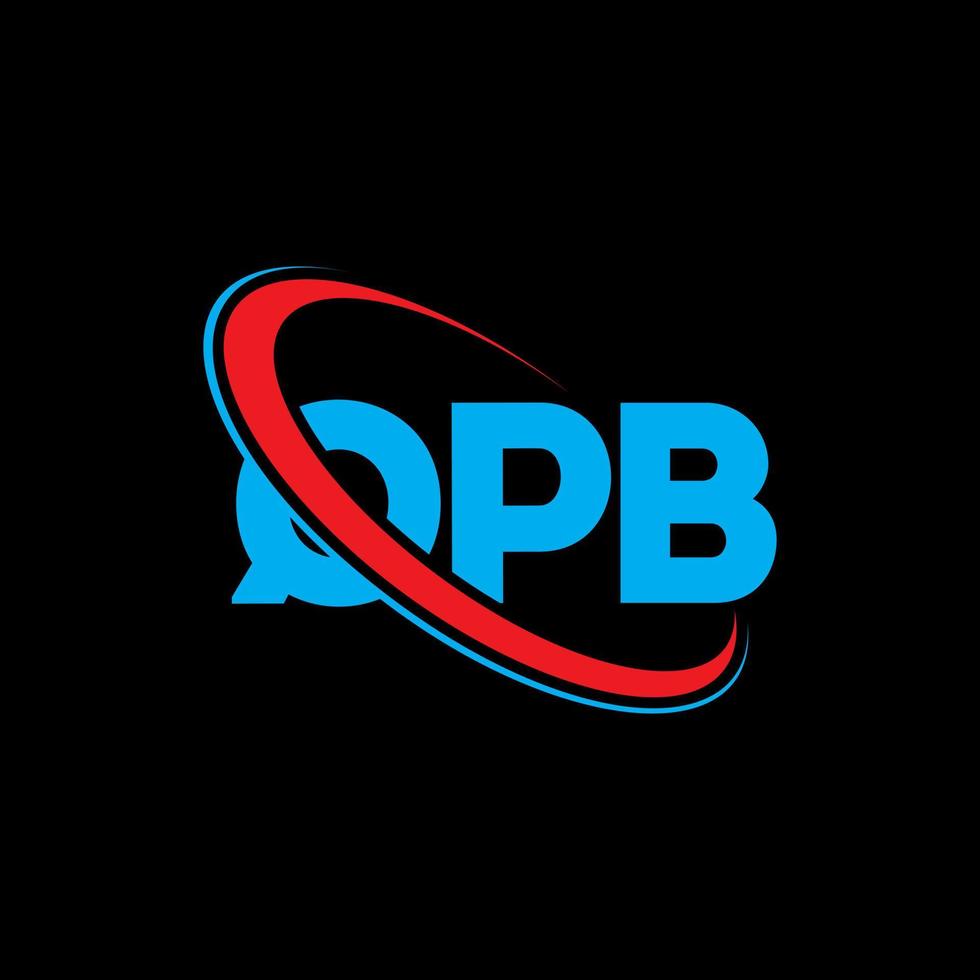 QPB logo. QPB letter. QPB letter logo design. Initials QPB logo linked with circle and uppercase monogram logo. QPB typography for technology, business and real estate brand. vector
