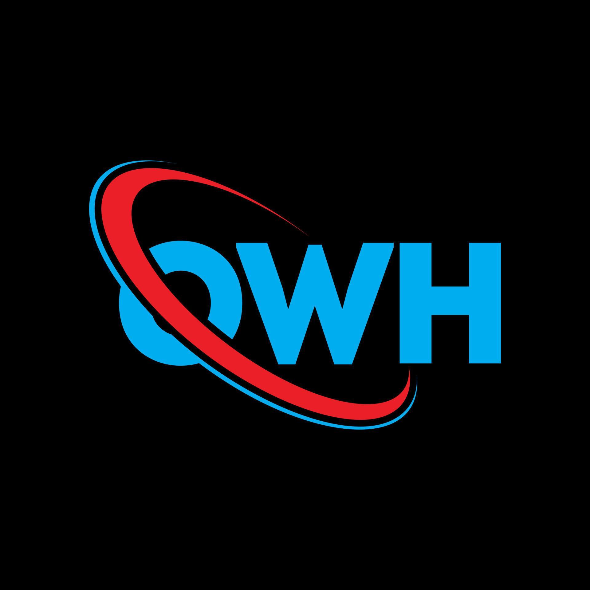 OWH logo. OWH letter. OWH letter logo design. Initials OWH logo linked