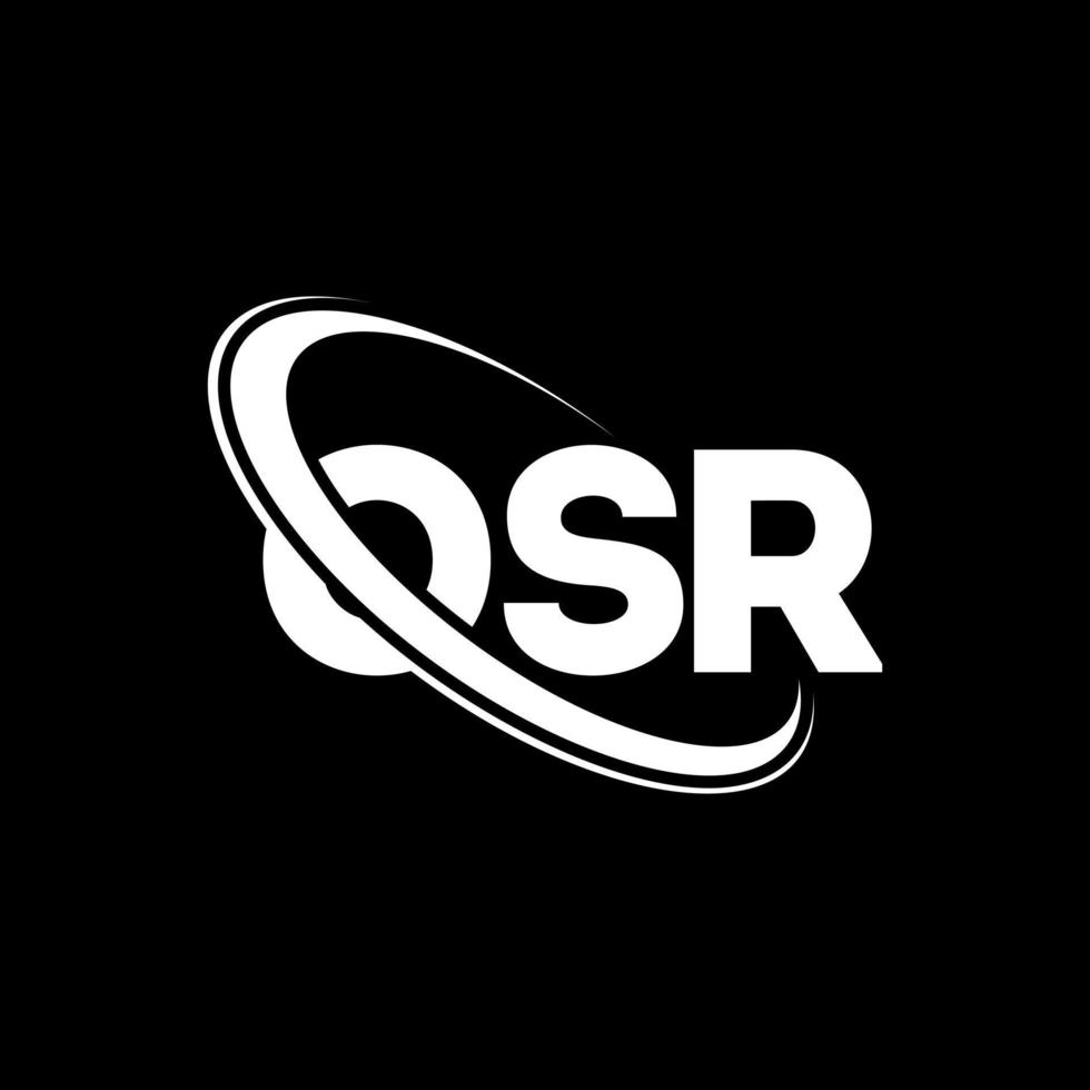 OSR logo. OSR letter. OSR letter logo design. Initials OSR logo linked