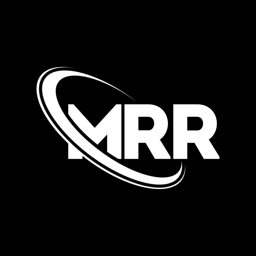 MRR logo. MRR letter. MRR letter logo design. Initials MRR logo linked with circle and uppercase monogram logo. MRR typography for technology, business and real estate brand. vector